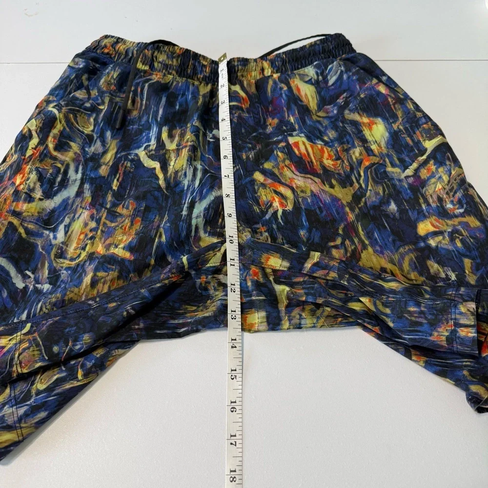 Lululemon Pace Breaker Athletica Shorts Men’s M Running Hiking Blue Multicolor
